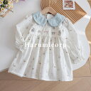 ワンピース キッズ 春秋 女の子 90~130cm 綿 ベビー服 長袖ワンピース 子供服 花柄ワンピース 結婚式 子ども服 新生児 赤ちゃん おしゃれ かわいい 七五三 入学 入園 保育園 幼稚園 誕生日 出産お祝い プレゼント お姫様 1歳 2歳 3歳