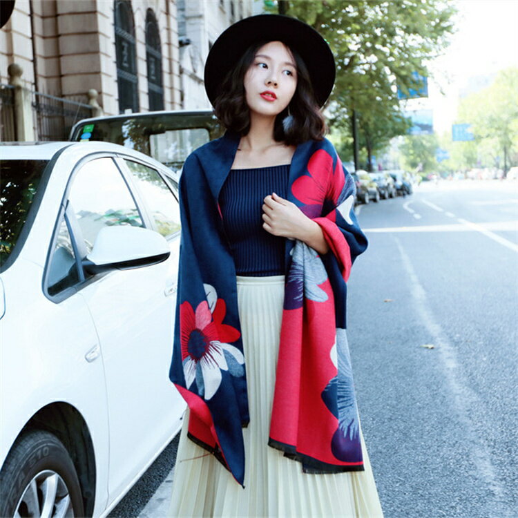 ストール 大判 レディース 母の日 マフラー エアコン対策 夏場の冷房対策 ロング 厚手 花柄 おしゃれ 大判ストール 上品 ひざ掛け ネックウォーマー ブラン...