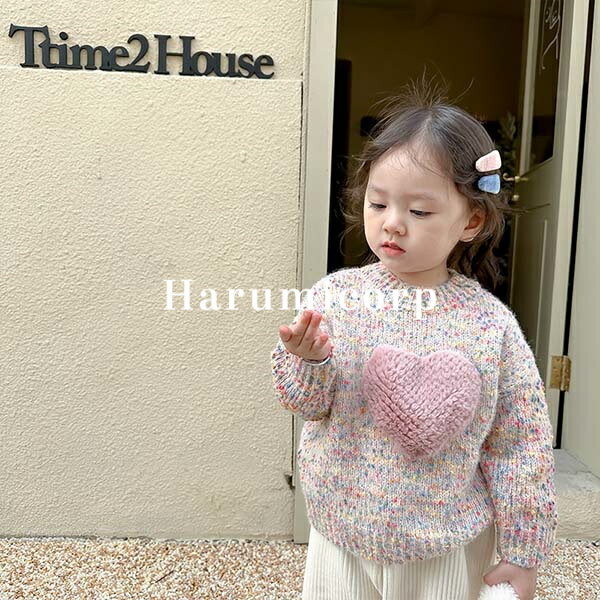 楽天harumicorp楽天市場店セーター 子供 女の子 男の子 子供服 ニット セーター キッズ 秋冬 長袖 ラウンドネック トップス 洗える カットソー ベビー服 防寒 暖かい 通園 通学 クリスマス 誕生日 プレゼント おしゃれ 可愛い 140cm 130cm 120cm 110m 100cm 90cm 80cm
