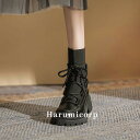 ブーツ レディース 厚底 秋冬 ショートブーツ シューズ ヒールブーツ 靴 くつ PUブーツ レディースブーツ 痛くない 歩きやすさ抜群 美脚 脚長 婦人靴 疲...
