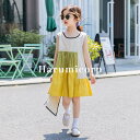 ワンピース キッズ 子供服 女の子 夏 韓国子供服 ノースリーブ フレアワンピース 子ども服 ジュニア ベビー服 おしゃれ 可愛い キッズワンピース 子供ドレス 七五三 誕生日 結婚式 子供ワンピース お姫様 プリンセス シンプル カジュアル 大人ぽっい 新品 160cm 140cm(4)