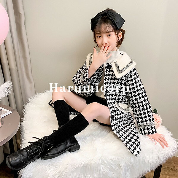 コート キッズ 子供服 女の子 ロングコート 厚手 秋冬 トレンチコート ラシャコート アウター 韓国子ども服 ジュニア ジャケット スプリングコート キッズコ...