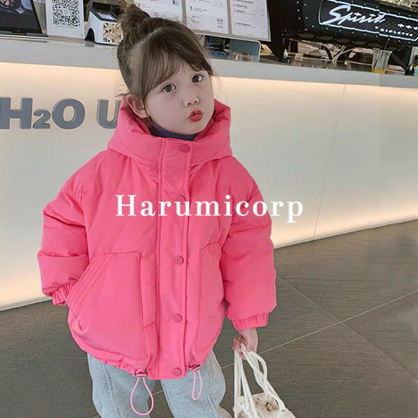 中綿コート キッズ 冬服 子供服 女の子 中綿ジャケット トレンチコート アウター コート パーカー フード付き ジャンパー トップス 韓国子供服 子ども服 ベ...
