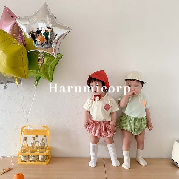 ベビー服 女の子 男の子 上下セット キッズ 子供服 tシャツ 半袖 ショートパンツ チェック柄 新生児 おしゃれ 可愛い セットアップ セパレート 韓国こども服 春 夏 赤ちゃん お出かけ 誕生日 出産お祝い プレゼント 入園 保育園 幼稚園 73 80 90 100cm