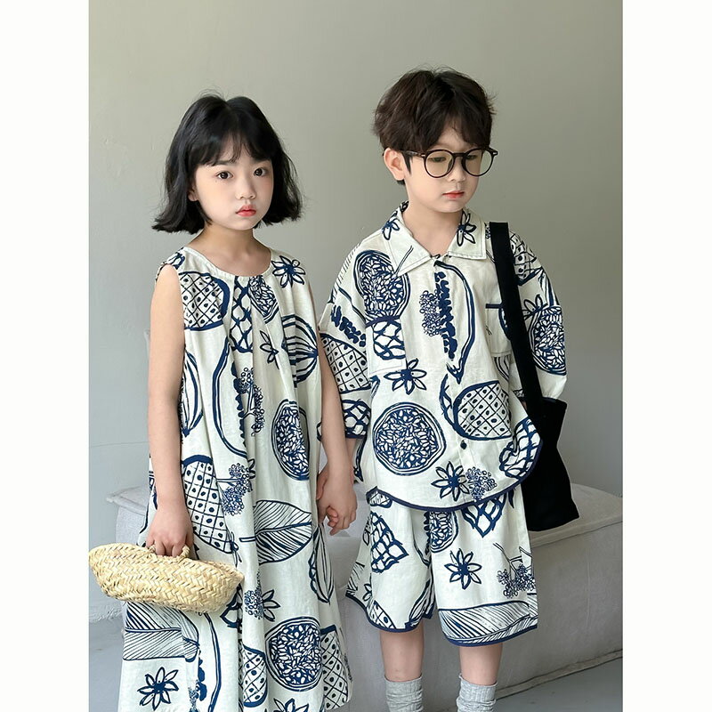 セットアップ キッズ 兄妹 ワンピース 女の子 子供服 シャツ 半袖 綿 ショートパンツ 男の子 ベビー服 上下セット 夏服 おしゃれ 可愛い トップス ボトムス ジュニア 赤ちゃん 誕生日 プレゼント 幼稚園 小学生 お出かけ 150cm 140cm 130cm 120cm 110cm 100cm 90cm
