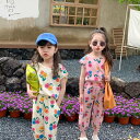 セットアップ キッズ 姉妹 双子 子供服 tシャツ 九分丈パンツ ベビー服 女の子 シャツ ガウチョパンツ 夏服 おしゃれ 可愛い トップス ボトムス ジュニア 赤ちゃん 誕生日 プレゼント 幼稚園 小学生 お出かけ 140cm 130cm 120cm 110cm 100cm 90cm 80cm