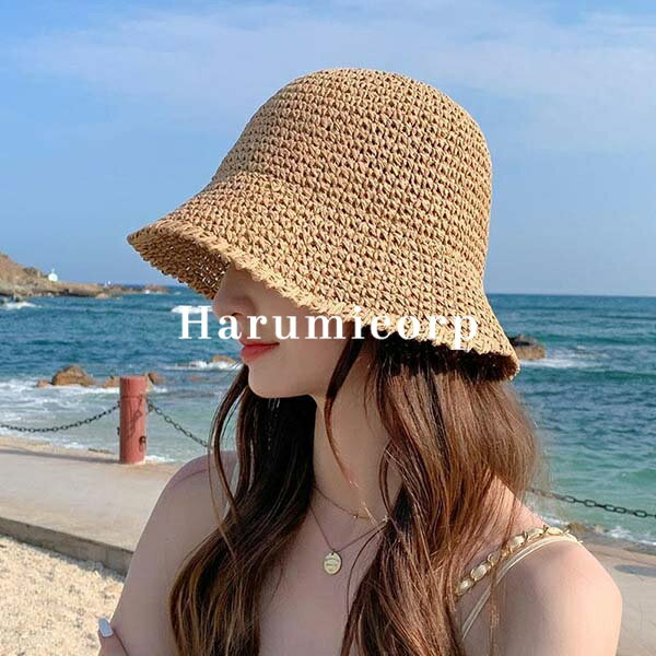 帽子 レディース 春夏 UVカット 大きいサイズ 麦わら帽子 つば広 バケットハット 折りたたみ 紫外線対策 小顔効果 自転車 遮光 ハット 日よけ帽子 熱中症対策 おしゃれ 可愛い きれいめ 大人 女性 通勤 釣り 旅行 40代 30代 50代 20代 母の日 誕生日 プレゼントのサムネイル