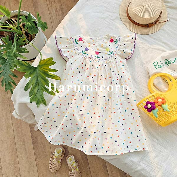 ワンピース キッズ 子供服 女の子 ノースリーブ ベビー服 春 夏 おしゃれ 可愛い 七五三 誕生日 入学 入園 140cm 130 120 110 100 90 韓国子ども服 プレゼント お姫様 シンプルのサムネイル