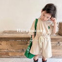 韓国子供服 セットアップ 女の子 tシャツ キッズ 半袖 ハーフパンツ 子供服 春 夏 トップス 半ズボン ジャージ 上下セット おしゃれ 可愛い ベビー服 通学 通園 シンプル 誕生日 プレゼント 130cm 120 110 100 90 80