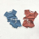 ベビー服 女の子 男の子 セットアップ キッズ 80 90 100cm 子供服 上下セット tシャツ 半袖 ハーフパンツ おしゃれ 可愛い 韓国子供服 新生児 ...