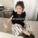 子供服 セットアップ キッズ 女の子 韓国こども服 上下セット シャツ ガウチョパンツ おしゃれ 可愛い 春 夏 ベビー服 ジュニア トップス ボトムス 入学 入園 誕生日 プレゼント ナチュラル 幼稚園 130cm 120 110 100 90