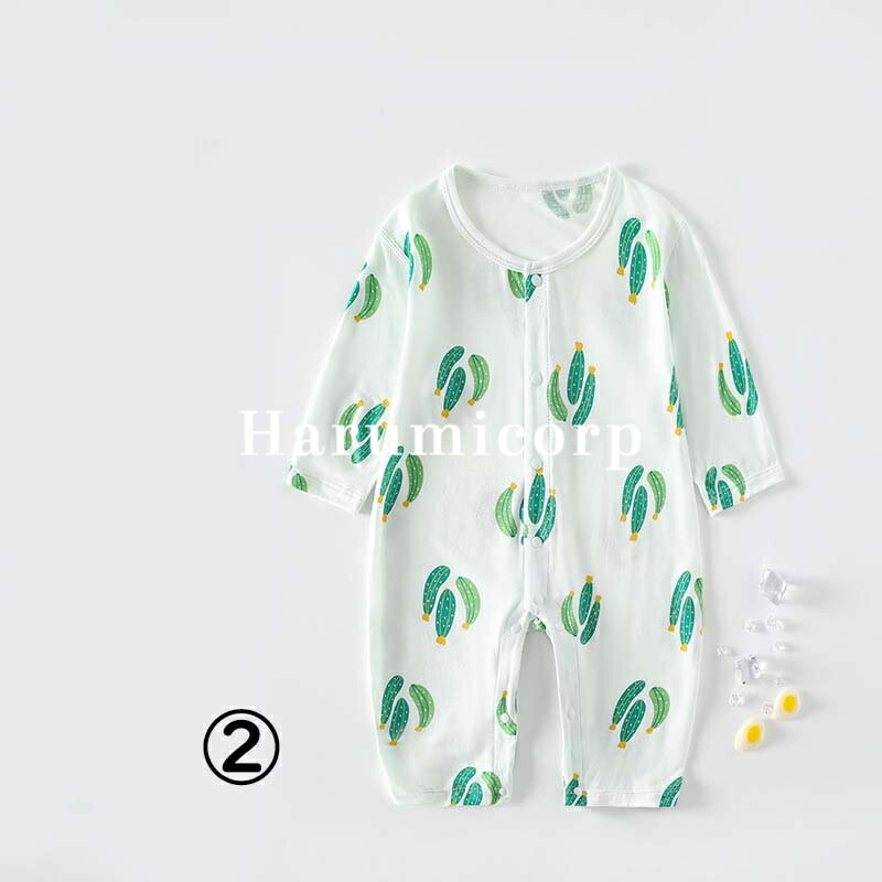 ベビー服 ロンパース 長袖 春夏 薄手 子供服 女の子 男の子 カバーオール キッズ 子ども服 新生児 赤ちゃん 59cm 66cm 73cm 80cm 90cm 100cm ルームウェア 部屋着 パジャマ おしゃれ 可愛い 出産お祝い プレゼント 入園 保育園 出産準備 誕生日 初節句 食い初め お出かけ 3