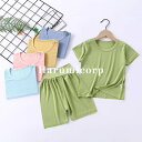 パジャマ キッズ 女の子 男の子 ベビー服 ルームウェア 上下セット 子供服 セットアップ 部屋着 Tシャツ 半袖 ショートパンツ ジュニア おしゃれ 可愛い ...