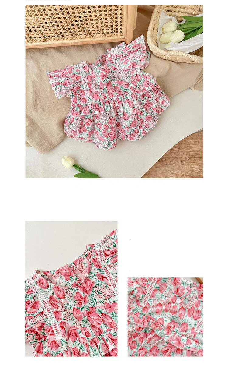 ベビー服 ロンパース 女の子 カバーオール キッズ 綿 子供服 新生児 赤ちゃん おしゃれ 可愛い ルームウェア 出産お祝い プレゼント 誕生日 初節句 入園 幼稚園 春夏 66 73 80 90cm 1歳 お出かけ