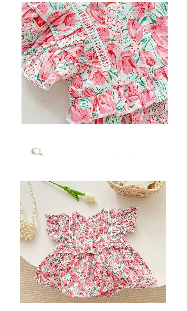 ベビー服 ロンパース 女の子 カバーオール キッズ 綿 子供服 新生児 赤ちゃん おしゃれ 可愛い ルームウェア 出産お祝い プレゼント 誕生日 初節句 入園 幼稚園 春夏 66 73 80 90cm 1歳 お出かけ