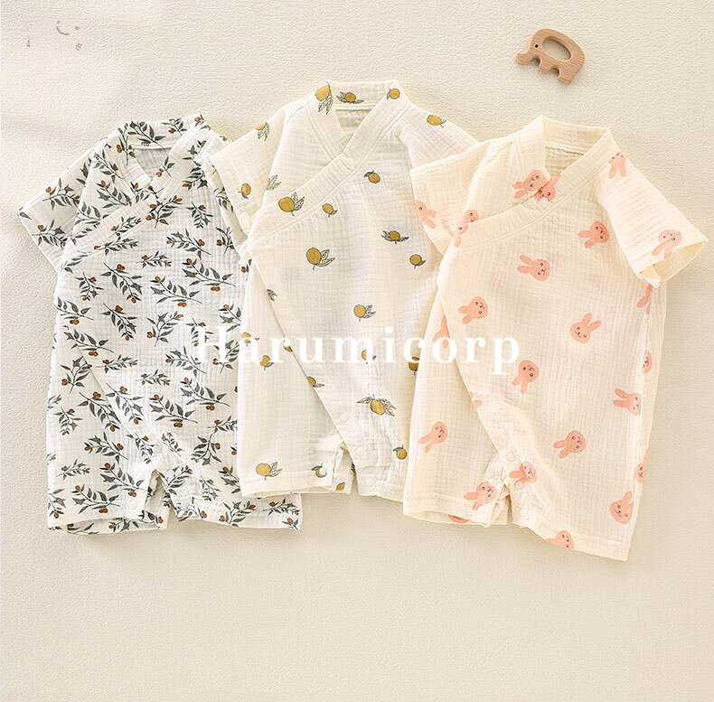 ベビー服 ロンパース 半袖 子供服 女の子 男の子 新生児 赤ちゃん 子ども服 カバーオール キッズ ルームウェア 部屋着 パジャマ 59 66 73 80 90cm おしゃれ 可愛い 春 夏 出産お祝い プレゼント 入園 保育園 出産準備 誕生日 初節句 食い初め 2