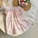 ワンピース キッズ 春 夏 ベビー服 女の子 花柄ワンピース 綿 子供服 ワンピース 半袖 子ども服 ジュニア 赤ちゃん おしゃれ 可愛い 140cm 130c...