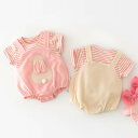 ロンパース 半袖 ベビー 赤ちゃん 新生児 ベビー服 セレモニードレス 退院着 うさぎ 子供服 お宮参り カバーオール 綿 コットン 女の子 男の子 春 夏 66cm 73cm 80cm 90cm オールインワン おしゃれ 可愛い 出産お祝い プレゼント ボディースーツ 入園 保育園