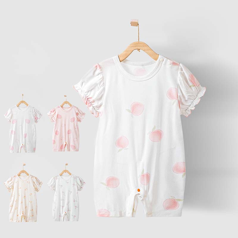 ベビー ロンパース 新生児 赤ちゃん ベビー服 夏 半袖 子供服 男の子 女の子 カバーオール キッズ 半そで お部屋着 夏服 出産祝い ギフト 可愛い シンプル 男女兼用 プレゼント 66cm 73cm 80cm 90cm ルームウェア パジャマ おしゃれ 可愛い ボディースーツ