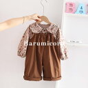 セットアップ キッズ ベビー服 女の子 ブラウス シャツ ロングパンツ サロペット 子供服 上下セット トップス 長袖 長ズボン 赤ちゃん おしゃれ 可愛い 8...