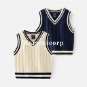 ベスト Vネック 子供服 ニット セーター キッズ ユニセックス ベビー服 男の子 女の子 春秋冬 卒業式 入学式 入園式 トップス セーター カットソー 洗え...