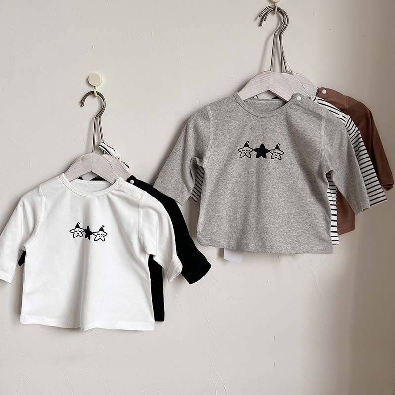 Tシャツ キッズ 長袖 ベビー服 男の子 女の子 綿 子供服 tシャツ カットソー 春服 春 秋 秋物 ティーシャツ 長そで 子ども服 トップス ユニセックス 新生児 赤ちゃん お着替え おしゃれ 可愛い 幼稚園 保育園 入園 入学 66cm 73cm 80cm 90cm 100cm