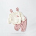 セットアップ キッズ 長袖 うさぎ ベビー服 女の子 男の子 tシャツ 綿 ロングパンツ 子供服 ジャージ 上下セット スポーツ 春服 秋服 スウェット 赤ちゃん トップス 長ズボン おしゃれ 可愛い 入園 入学 保育園 幼稚園 73cm 80cm 90cm 100cm 1誕生日 プレゼント お出かけ