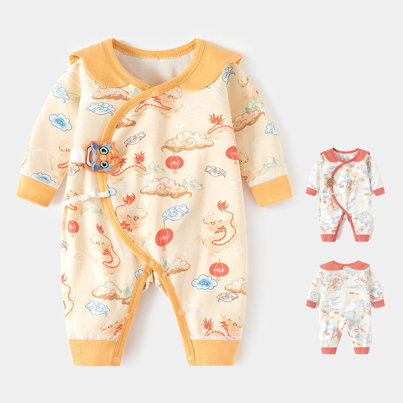 ロンパース 長袖 綿100％ ベビー服 春 秋 冬 カバーオール キッズ 女の子 男の子 新生児 服 子供服 ボディスーツ 長ズボン 防寒 暖かい 韓国 可愛い 洋服 パジャマ ルームウェア 部屋着 退院着 赤ちゃん 保育園 52cm 59cm 66cm 出産祝い プレゼント