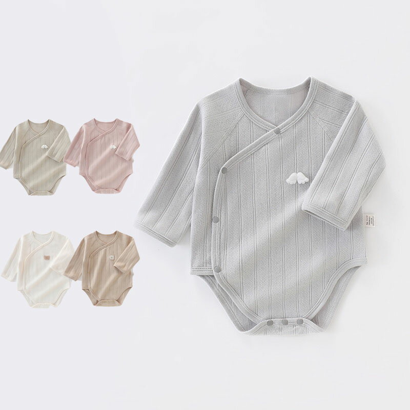 ロンパース 長袖 男の子 女の子 春 夏 秋 冬 ベビー 子供服 ベビー服 クマ カバーオール キッズ コットン 綿100％ オールインワン 出産祝い プレゼント ホワイト 新生児 ギフト 可愛い 赤ちゃん シンプル 59cm 66cm 73cm 80cm 90cm