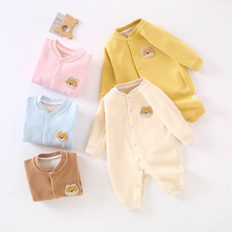 ロンパース 長袖 女の子 男の子 ベビー 新生児 カバーオール キッズ 退院着 あったか ベビーロンパース おしゃれ 春 夏 秋 冬 前開き 赤ちゃん ベビー服 可愛い 出産祝い プレゼント 子供服 ルームウェア 部屋着 パジャマ 59cm 66cm 73cm 80cm 90cm