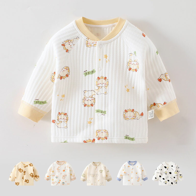 トップス ベビー キッズ あったか ボタン ベビー服 男の子 女の子 男女兼用 アウター 上着 カーディガ..