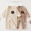 【クーポンで1,639円】ロンパース 長袖 女の子 男の子 冬 秋冬 ベビー服 ベビー シンプル 新生児 カバーオール キッズ 退院着 ベビーロンパース おしゃれ 秋 赤ちゃん 綿 コットン 出産祝い プレゼント 子供服 保育園 幼稚園 59cm 66cm 73cm 80cm 90cm harumicorp