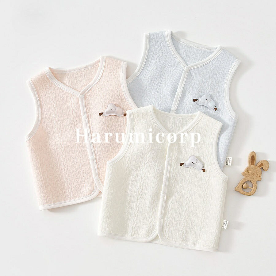 ベビー ベスト 綿 キッズベスト 男の子 女の子 子供ベスト アウター コットン 赤ちゃんベスト 新生児 ..
