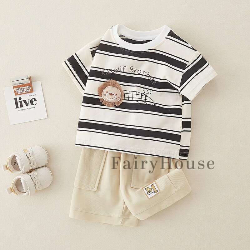 セットアップ 半袖 ベビー服 男の子 女の子 韓国こども服 tシャツ ボーダー ショートパンツ おしゃれ 可愛い ジャージ 上下セット キッズ スエット 子供服 赤ちゃん トレーナー スポーツ ダンス衣装 夏服 兄弟 お揃い 入園 入学 幼稚園 保育園 73 80 90 100 110cm プレゼント