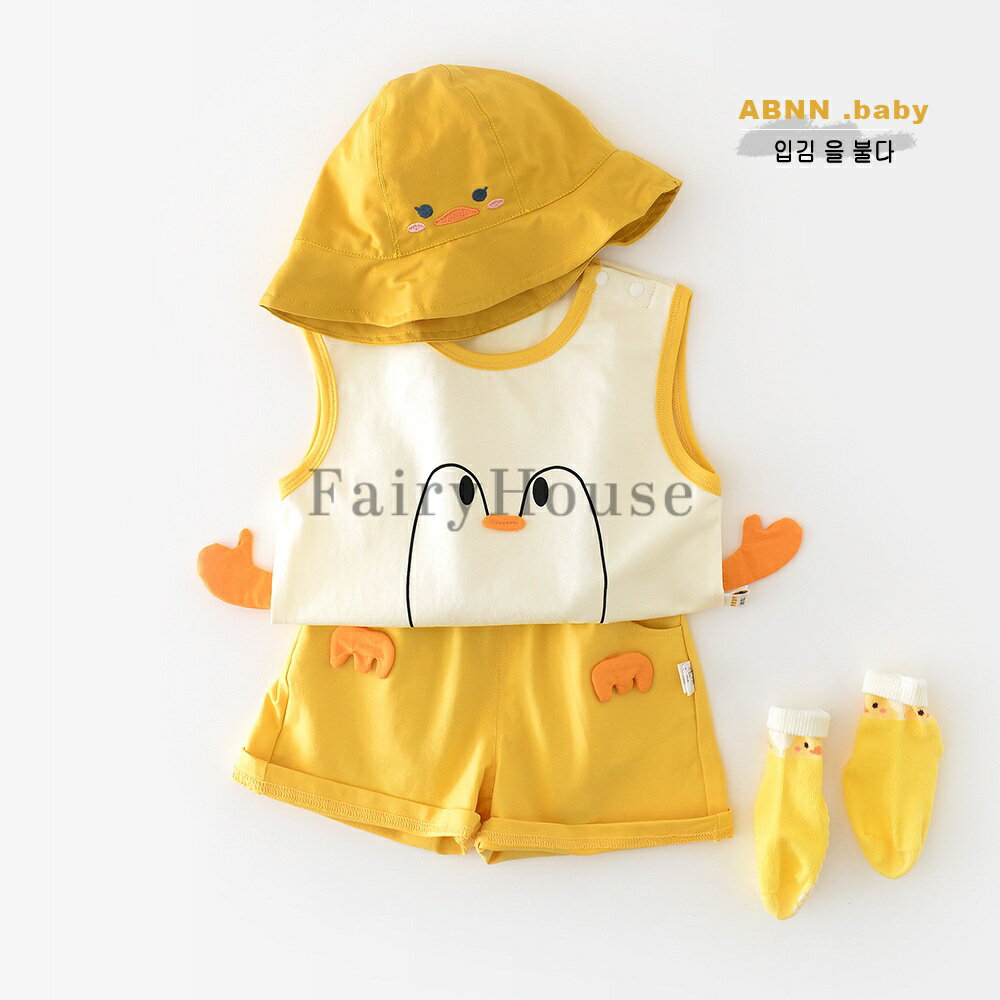 ベビー服 上下セット 男の子 女の子 tシャツ 綿 ノースリーブ ショートパンツ セットアップ 2点セット おしゃれ 可愛い 韓国こども服 ジャージ キッズ スエット 子供服 赤ちゃん トレーナー スポーツ ダンス衣装 お揃い 入園 入学 幼稚園 保育園 73 80 90 100cm プレゼント（楽天・harumicorp楽天市場店）