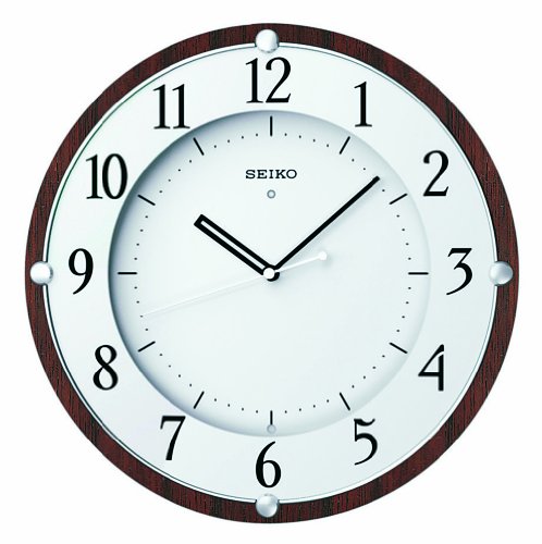 SEIKO CLOCK (セイコー クロック) クロック KX373B 電波掛時計/掛け時計 木枠(MDFウォルナットつき板貼り・茶木地塗装) 【RP】〈時計〉 SEIKO CLOCK (セイコー クロック) クロック KX373B 電波掛時計/掛け時計 木枠(MDFウォルナットつき板貼り・茶木地塗装) 【RP】〈時計〉