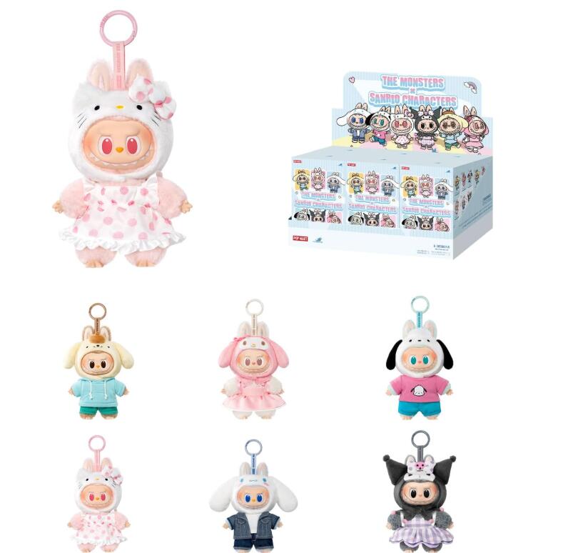 【新品】POP MART THE MONSTERS × Sanrio Characters ぬいぐるみペンダント【1ピース 】ポップマート ガチャガチャ ブラインド ボックス フィギュア プラモデル プレミアム おもちゃ ソフビ オリジナル キャラクター 誕生日 プレゼント