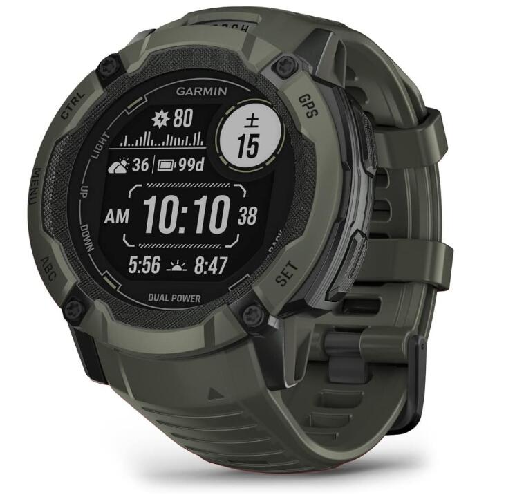 【新品】ガーミン(GARMIN) Instinct 2X / Instinct 2X Tactical Edition ソーラー充電でロングバッテリー タフネスGPSウォッチ Suica対応 睡眠モニタリング ストレス計測 アウトドア 耐熱 耐衝撃 フラッシュライト搭載 Android/iOS対応【日本正規品】