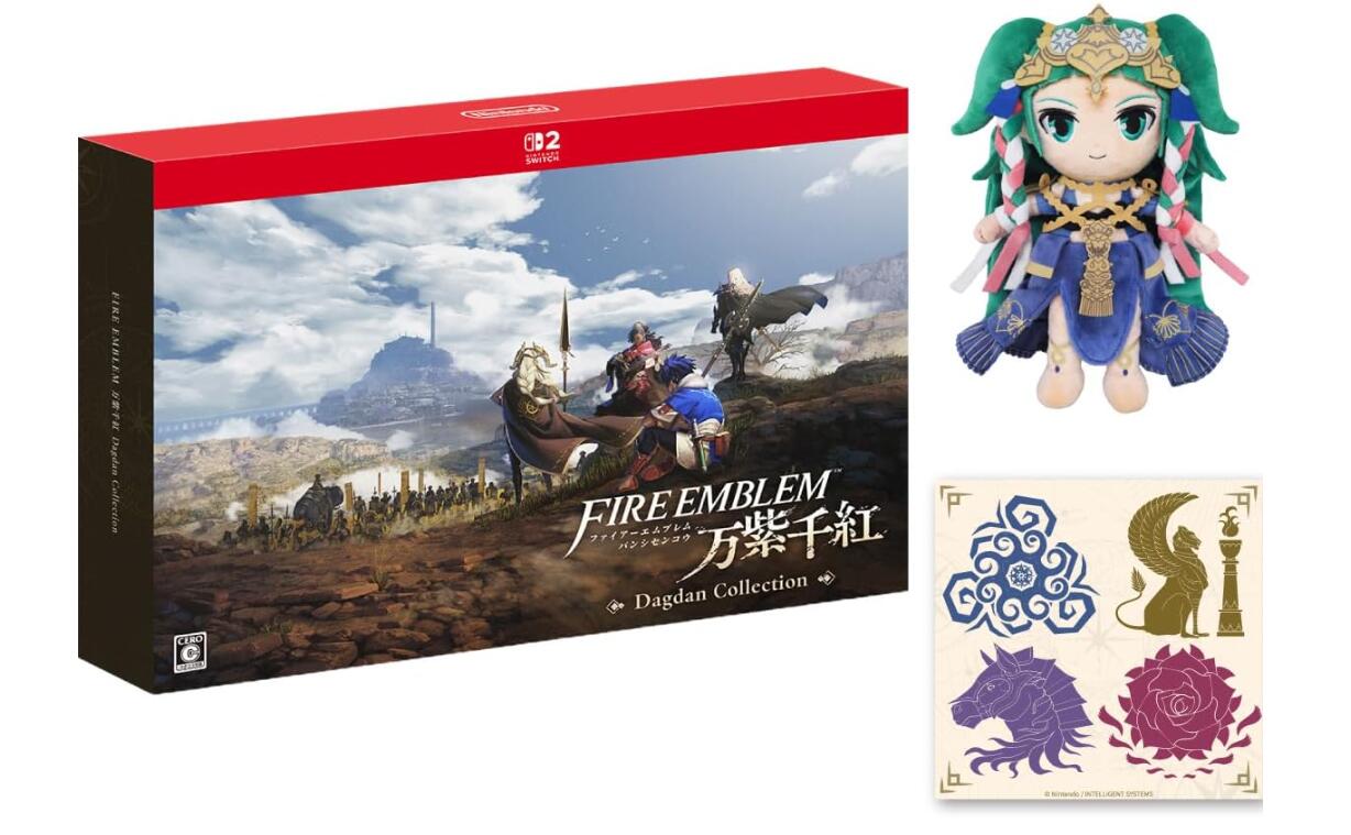 【予約】ファイアーエムブレム 万紫千紅 Dagdan Collection -Switch2 ＆ ソティス(S)ぬいぐるみ 【限定】特典 クランマークデザイン ラバーコースター 同梱