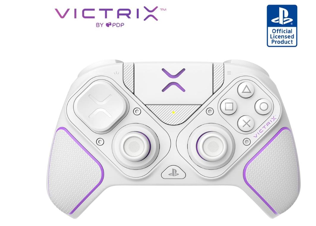 PDP Victrix Pro BFG Wireless Gaming Controller for PS5, ビクトリクス プロコントローラー PS5 ホワイト 【SONYオフィシャルライセンス商品】 【国内正規品】