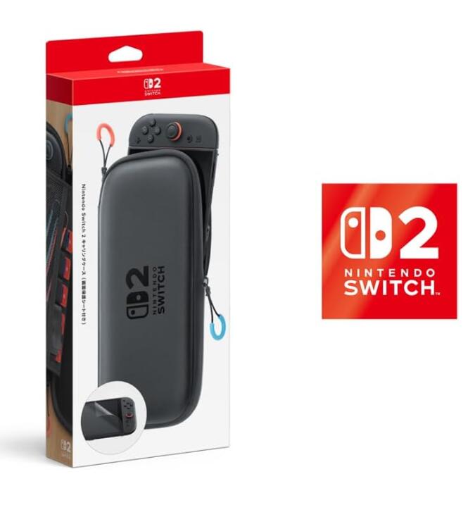 【新品】【任天堂純正品】Nintendo Switch 2 キャリングケース(画面保護シート付き) 【限定特典】Nintendo Switch 2 ロゴデザイン...