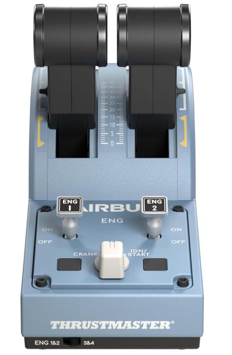 【国内正規品】Thrustmaster スラストマスター TCA Officer Pack Airbus Edition サイドスティック スロットルクアドラント 両手利き フライトスティック 交換可能なモジュール付き PC (Windows 10,8) と互換性あり【Microsoft Flight Simulator対応】