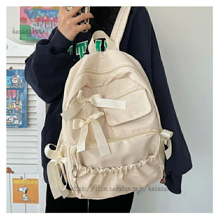 リボン リュック キッズ 女の子 リュックサック パックバック 4色展開 可愛いリュ...