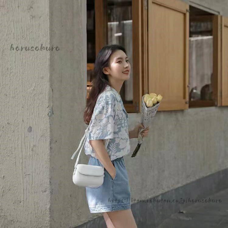 HARUSAKURA楽天市場店のアロハシャツ レディース 夏 シャツ 半袖 ブラウス ハワイシャツ 総柄シャツ 薄手 開襟 リゾート おしゃれ カジュアル 海 大きいサイズ 旅行 柄シャツ かわい 花柄 トップス｜アングル3
