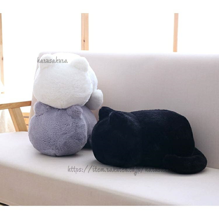 クッション まくら ぬいぐるみ ネコ ふわふわ 猫型クッション ねこ 猫 猫型 猫クッション ねこ型 インテリア雑貨 抱き枕 キャット [2]