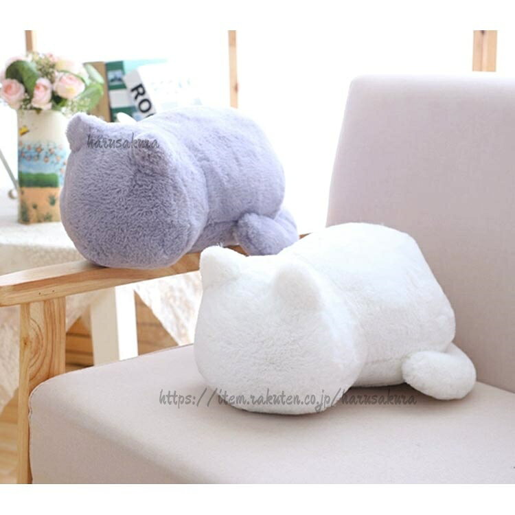 クッション まくら ぬいぐるみ ネコ ふわふわ 猫型クッション ねこ 猫 猫型 猫クッション ねこ型 インテリア雑貨 抱き枕 キャット [3]