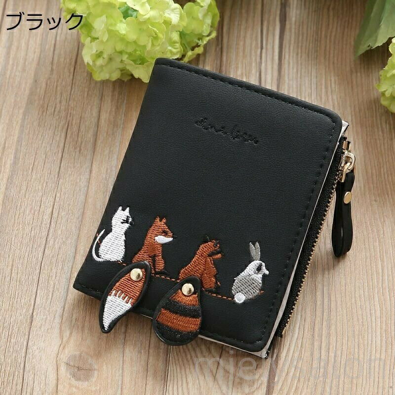 B, C, D, G, J, L, S, T, Z - 財布 レディース 高品質 女性 素敵 動物 ショートレザー 財布カードホルダー 小銭入れ 小さい