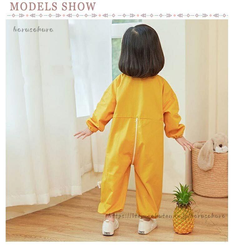 プレイウェア 2枚組 防水撥水加工 キッズ 子供服 女の子用 長袖プルオーバー つな...