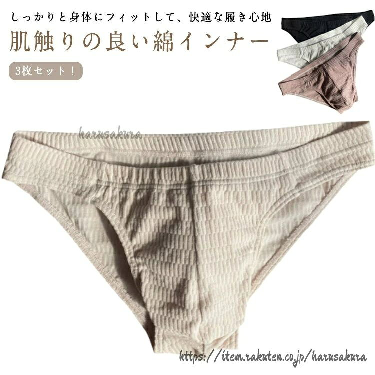 ブリーフ ビキニ 男性下着 メンズビキニ 柔らか コットン ミニビキニ ソ メンズ