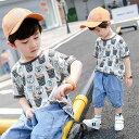 男児 Tシャツ 半袖 クルーネック ゆるTシャツ 子供 半袖Tシャツ 夏 カットソー 男の子 夏Tシャツ ゆったり ジュニア サマーTシャツ おしゃれ